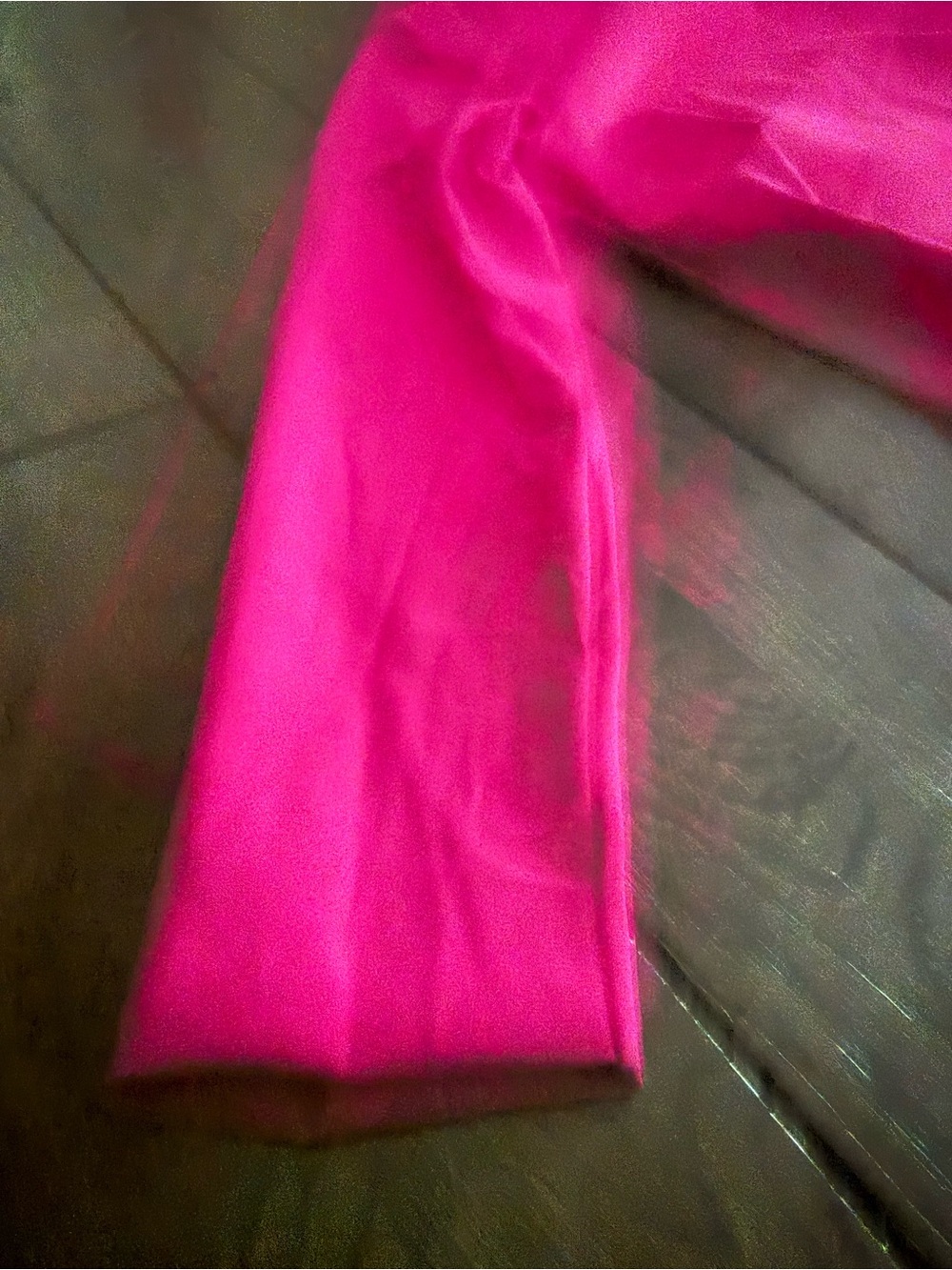 Chiara Boni Fuchsia Long-Sleeve Draped Midi Dress - Picture 3 of 5